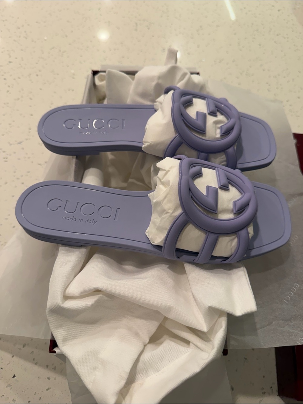 Gucci Glossy Burgundy Presentation Box with White Insert